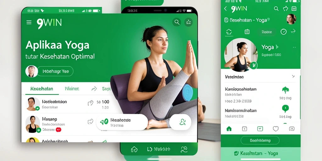Tampilan antarmuka aplikasi Yoga 9WIN yang interaktif dan menarik.