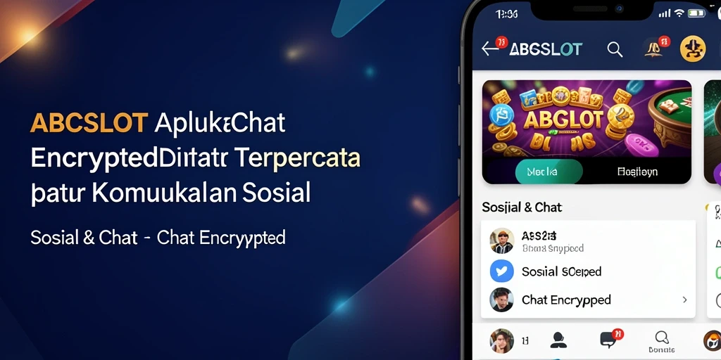 Tampilan antarmuka aplikasi ABCSLOT untuk chatting yang aman.