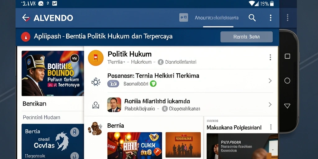 Tampilan antarmuka ALVENDO yang informatif dan mudah digunakan.