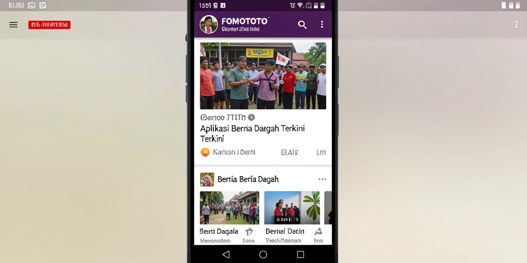 Tampilan antarmuka FOMOTOTO yang informatif dan menarik.