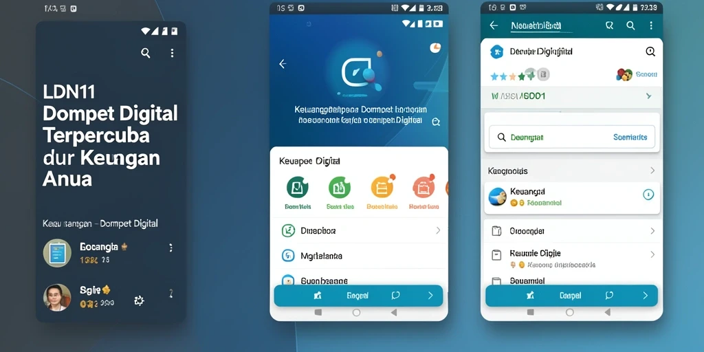Antarmuka LDN11 yang sederhana dan fungsional untuk pengguna Dompet Digital.