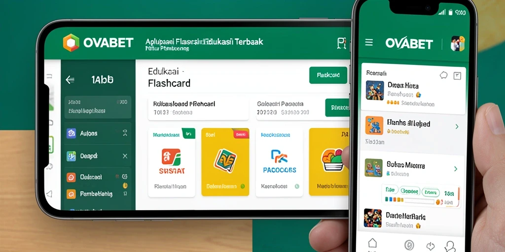 Antarmuka aplikasi Flashcard OVABET yang intuitif dan interaktif.