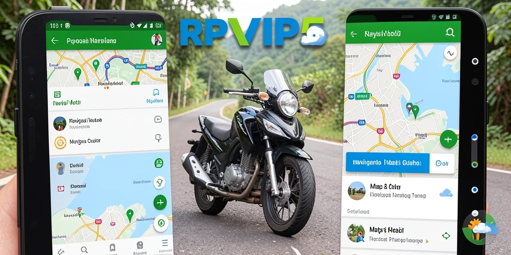 Tampilan antarmuka RPVIP5 yang jelas dan fungsional untuk navigasi motor.