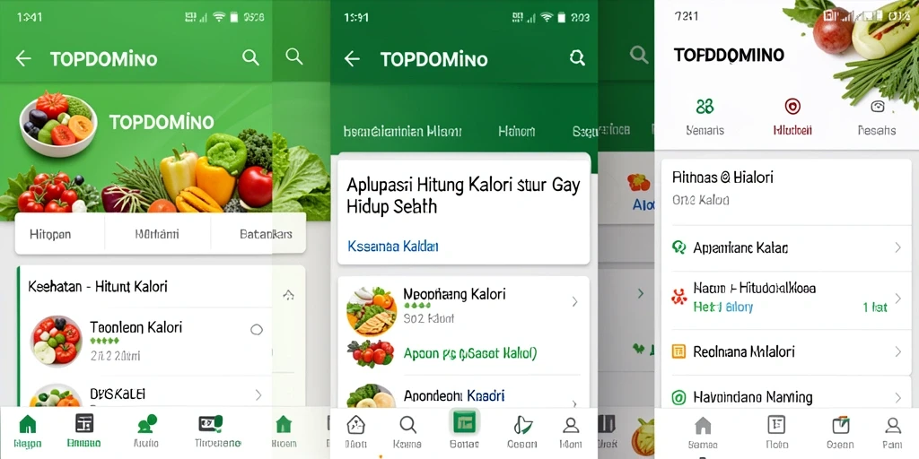 Tampilan antarmuka aplikasi TOPDOMINO yang menarik dan fungsional.